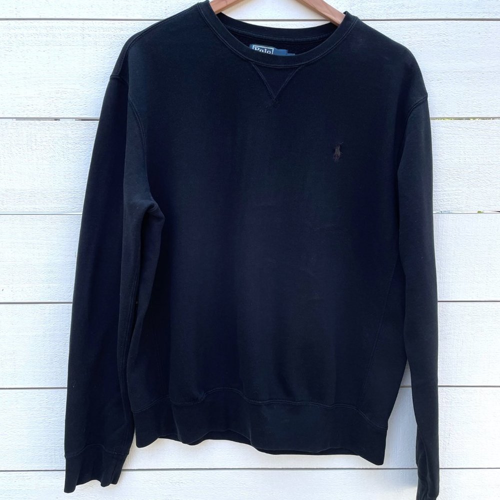 Men's Polo Ralph Lauren crewneck sweatshirt, size large, black